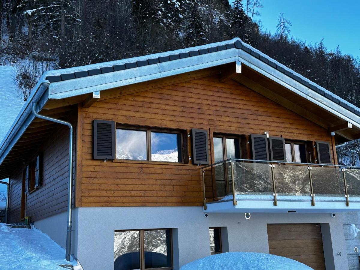 Saxon Chambres D'Hotes Les Louettes A Sapinhaut Canton Du Valais المظهر الخارجي الصورة