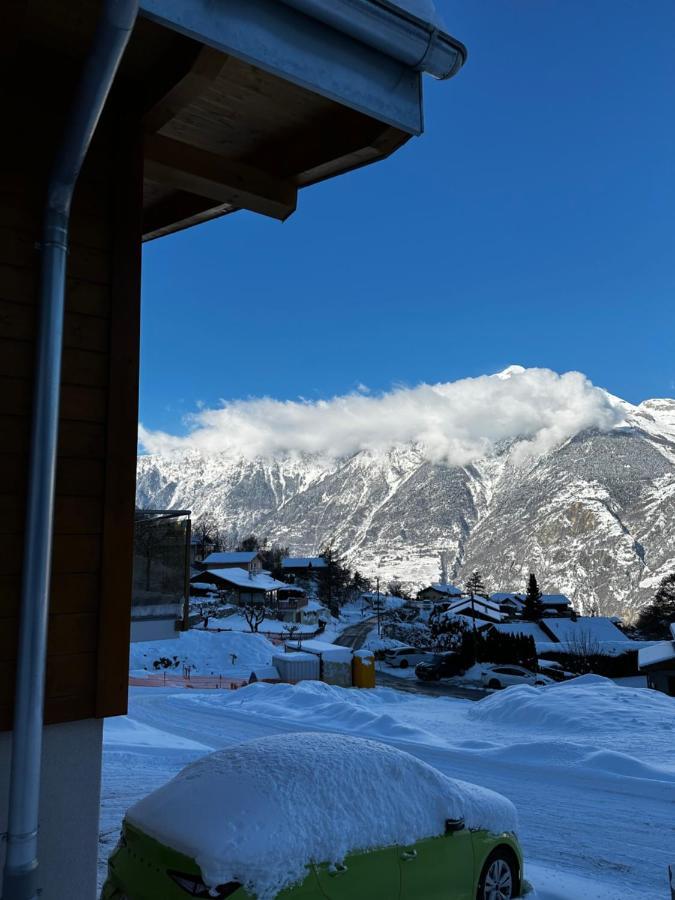 Saxon Chambres D'Hotes Les Louettes A Sapinhaut Canton Du Valais المظهر الخارجي الصورة
